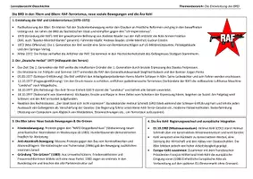 Vorschau - Präsentationen/Tafelbilder - Lernübersichten/Merkzettel zur Entwicklung der BRD ab 1949: Ära Adenauer, Westintegration, neue Ostpolitik, RAF - Seite 3