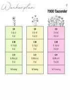 Vorschau - Stundenentwürfe - Mathe Wochenplan LMVZ 4.Klasse - Seite 1