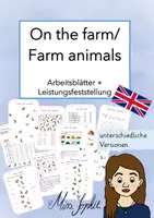 Vorschau - Arbeitsblätter - on the farm_Arbeitsblätter und Leistungsfeststellung_bunt - Deckblatt