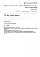 Vorschau - Arbeitsblätter - Wohnen im antiken Rom II: Leben in der Villa (Arbeitsbogen in einfacher Sprache) - Seite 2