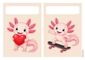 Vorschau - Stationenlernen - Axolotlklasse - Gruppenschilder (Klassentier) - Seite 2