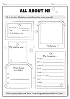 Vorschau - Arbeitsblätter - All About Me: Steckbrief & Activities – Differenzierter Steckbrief für den Englischunterricht (Klasse 4/5) - Seite 2