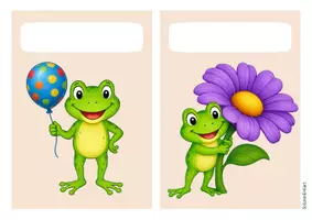 Vorschau - Mal- und Bastelvorlagen - Froschklasse - Geburtstagsaufsteller (Klassentier) - Seite 3