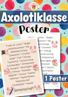 Vorschau - Poster - Axolotlklasse - Poster | Klassenraumdekoration (Klassentier) - Deckblatt