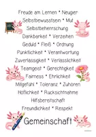 Vorschau - Poster - Axolotlklasse - Poster | Klassenraumdekoration (Klassentier) - Seite 3
