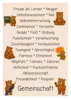 Vorschau - Poster - Bärenklasse - Poster | Klassenraumdekoration (Klassentier) - Seite 2