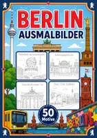 Vorschau - Mal- und Bastelvorlagen - Berlin Ausmalbilder (50 Malvorlagen) - Deckblatt