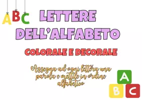 anteprima - Materiale di supporto/inclusione - Alfabeto. - Pagina di copertina