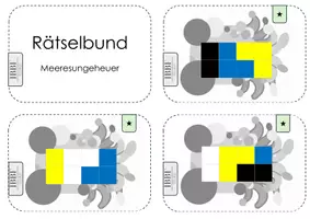 Vorschau - Spiele - Meeresungeheuer - Logikrätsel für Kindergarten und Unterstufe - Seite 3
