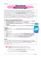 Vorschau - Arbeitsblätter - Adverbiale Bestimmungen (Satzglied, Satzglieder) - Klasse 7 - Seite 2