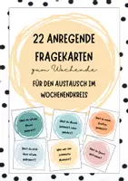 Vorschau - Aufgabenkarten - 22 Fragekarten zum Erzählen übers Wochenende - Deckblatt