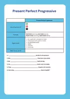 Vorschau - Arbeitsblätter - Present Perfect Progressive - Deckblatt