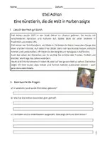 Vorschau - Arbeitsblätter - Etel Adnan - Eine Künstlerin, die die Welt in Farben zeigte - Seite 2