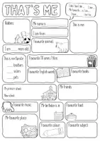 Vorschau - Arbeitsblätter - Steckbriefe - Englisch in der Grundschule / Übergang (All about me) - Seite 1