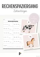 Vorschau - Arbeitsblätter - Rechenspaziergang - Zahlenfolgen (Klasse 2) - Deckblatt