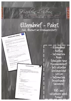 Vorschau - Lehrpläne/Lehrermaterial - Bundle/Paket Elternbriefe verschiedene Anlässe, inkl. Rücklauf, editierbar! #edukiknaller2021 - Deckblatt