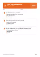 Vorschau - Arbeitsblätter - Quiz: Naturalismus als Literaturepoche - Seite 1