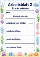Vorschau - Arbeitsblätter - Linien und Strecken | Mathematik Klasse 3 | 6 Arbeitsblätter als PDF - Seite 2