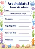 Vorschau - Arbeitsblätter - Linien und Strecken | Mathematik Klasse 3 | 6 Arbeitsblätter als PDF - Seite 3
