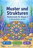 Vorschau - Arbeitsblätter - Muster und Strukturen Klasse 3 | Mathematik Klasse 3 | 6 Arbeitsblätter als PDF - Deckblatt