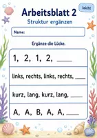 Vorschau - Arbeitsblätter - Muster und Strukturen Klasse 3 | Mathematik Klasse 3 | 6 Arbeitsblätter als PDF - Seite 2