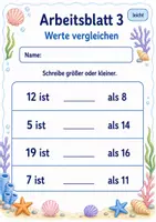 Vorschau - Arbeitsblätter - Tabellen Klasse 3 | Mathematik Klasse 3 | 6 Arbeitsblätter als PDF - Seite 3