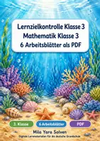 Vorschau - Arbeitsblätter - Lernzielkontrolle Klasse 3 | Mathematik Klasse 3 | 6 Arbeitsblätter als PDF - Deckblatt