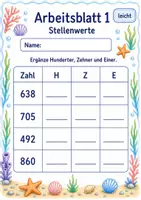 Vorschau - Arbeitsblätter - Lernzielkontrolle Klasse 3 | Mathematik Klasse 3 | 6 Arbeitsblätter als PDF - Seite 1