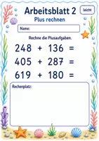Vorschau - Arbeitsblätter - Lernzielkontrolle Klasse 3 | Mathematik Klasse 3 | 6 Arbeitsblätter als PDF - Seite 2