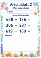 Vorschau - Arbeitsblätter - Wiederholung Mathematik Klasse 3 | Mathematik Klasse 3 | 6 Arbeitsblätter als PDF - Seite 2