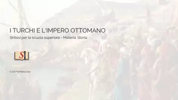 anteprima - Presentazioni / Lavagne - I Turchi, l'Impero Ottomano, Solimano e Battaglia di Lepanto - Pagina di copertina