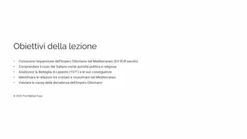 anteprima - Presentazioni / Lavagne - I Turchi, l'Impero Ottomano, Solimano e Battaglia di Lepanto - Pagina 1