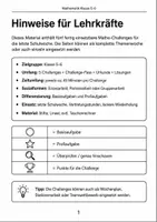 Vorschau - Arbeitsblätter - Mathematik Challenges vor den Ferien - Seite 1