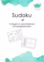 Vorschau - Aufgabenkarten - Sudoku - für Kindergarten und Unterstufe - Deckblatt