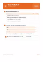 Vorschau - Arbeitsblätter - Quiz: Die Ballade als Gedichtform - Seite 2