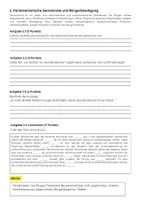 Vorschau - Arbeitsblätter - Demokratieformen Politik Klassenarbeit Klasse 10 Gymnasium - Seite 2
