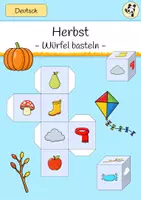 Vorschau - Spiele - Herbst - Wortschatzwürfel - Deckblatt