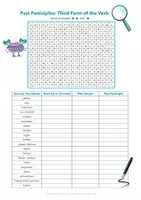 Vorschau - Arbeitsblätter - Word Search: 18 Important Past Participles - Seite 1