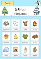 Vorschau - Arbeitsblätter - WINTER - Spielepaket - Vokabeln lernen - Seite 1