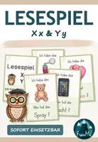 Vorschau - Spiele - Lesespiel X x und Y y | passend zu Flex und Flora | Klasse 1 - Deckblatt