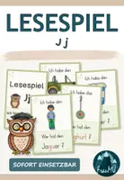Vorschau - Spiele - Lesespiel J j | passend zu Flex und Flora | Klasse 1 - Deckblatt