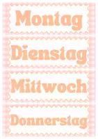 Vorschau - Stundenentwürfe - Tagestransparenz Orange Rosa - Seite 1