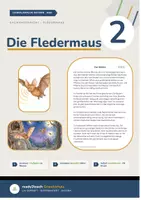 Vorschau - Stundenentwürfe - Die Fledermaus - Klasse 2 - 3-fach differenzierter Lesetext (Bildkarten, Stundenverlauf, Aufgaben + Lösungen uvm.) - Deckblatt