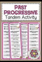 Vorschau - Fördermaterial/Inklusion - PAST PROGRESSIVE - Tandem Activity - Deckblatt