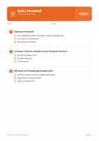 Vorschau - Arbeitsblätter - Quiz: Ein Protokoll anfertigen – Klasse 5-8 - Seite 1