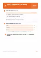 Vorschau - Arbeitsblätter - Quiz: Dialektische Erörterung Pro und Kontra - Seite 2