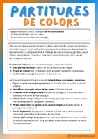 Vista previa - Hojas de trabajo - 10 PARTITURES DE COLORS amb activitats - página 1