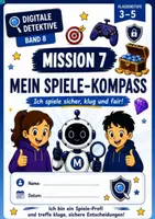 Vorschau - Stundenentwürfe - Künstliche Intelligenz Digitale Detektive Band 8 KI Mein Spiele-Kompass Jg 3-5 - Deckblatt