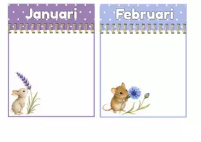Voorbeeld - Verjaardagskalender - Voorblad