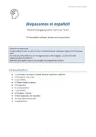 Vorschau - Arbeitsblätter - Repaso - Español - Wiederholung nach den Ferien - Deckblatt